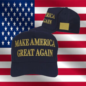 TRUMP DARK GOLD MAGA Navy HAT