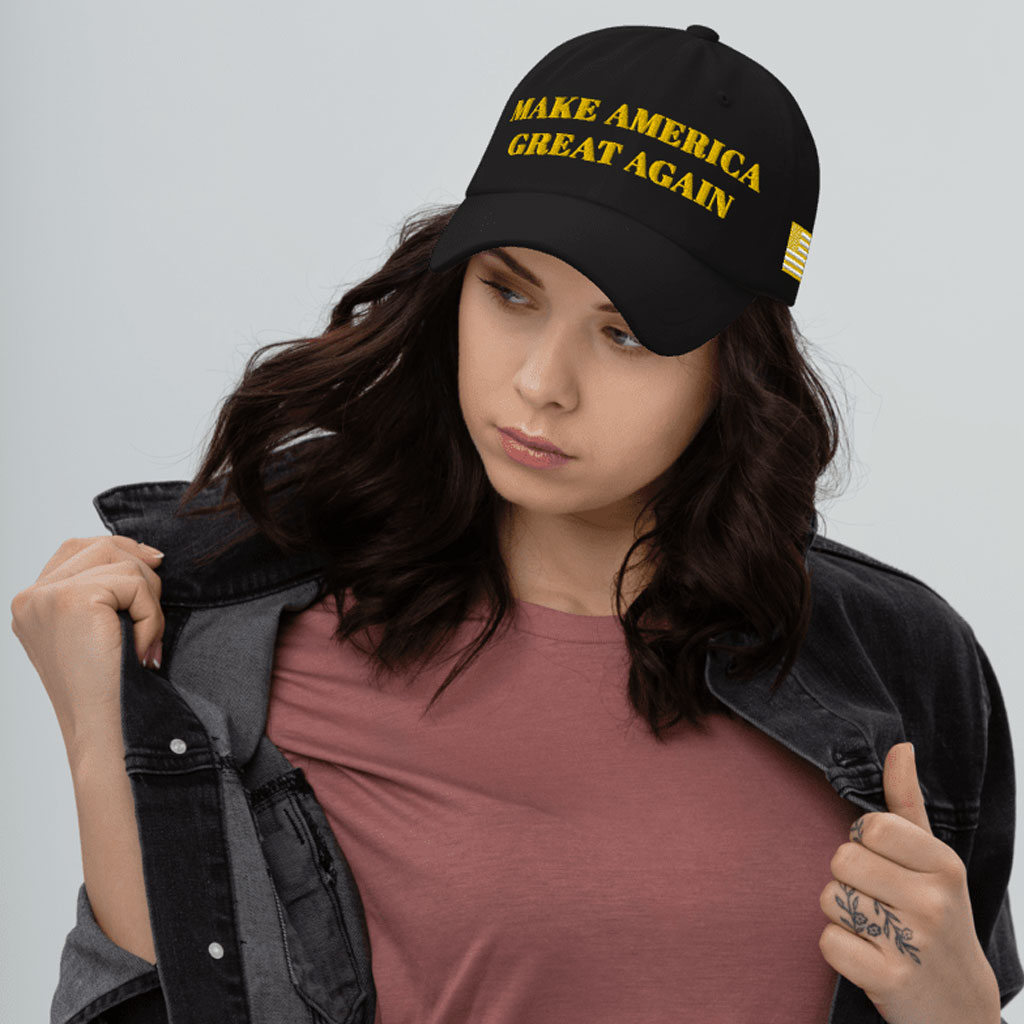 TRUMP DARK MAGA – GOLD MAGA HAT
