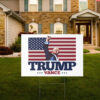 TRUMP VANCE Fist Pump Yard Sign 2024 Presidential Election