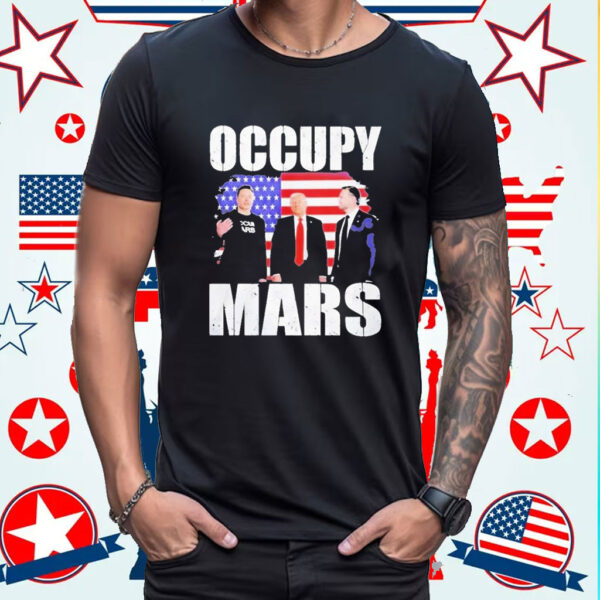 Trump And Vance And Elon Musk Occupy Mars Shirt