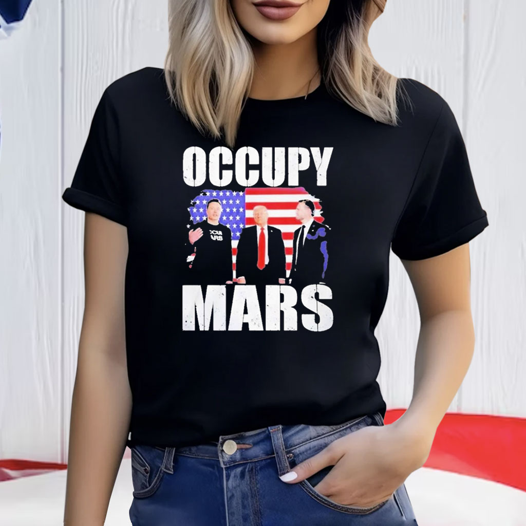 Trump And Vance And Elon Musk Occupy Mars Shirt