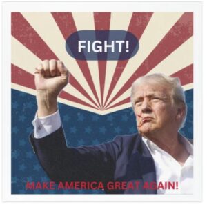 Trump Car Magnet Fight Donald Trump, Republican Convention
