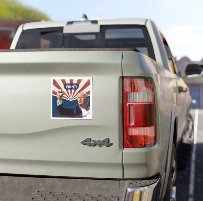 Trump Car Magnet Fight Donald Trump, Republican Convention