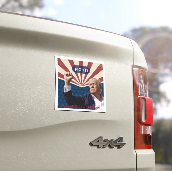 Trump Car Magnet Fight Donald Trump, Republican Convention
