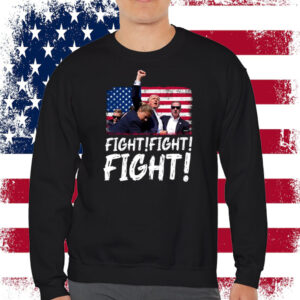 Trump Fight Fight Fight Shirt, God Bless Trump Shirt