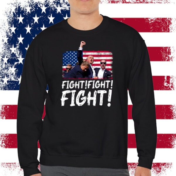Trump Fight Fight Fight Shirt, God Bless Trump Shirt