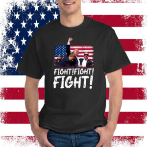 Trump Fight Fight Fight Shirt, God Bless Trump Shirt