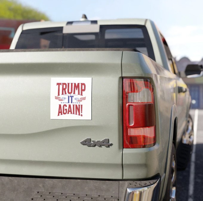 Trump It Again! Car magnet Trump Vance