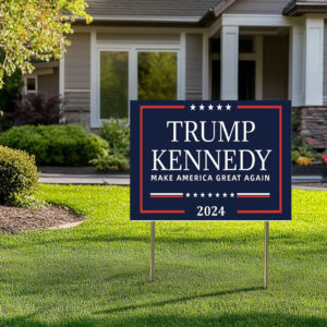 Trump Kennedy 2024 Yard Sign, Make America Great Again Yard Sign