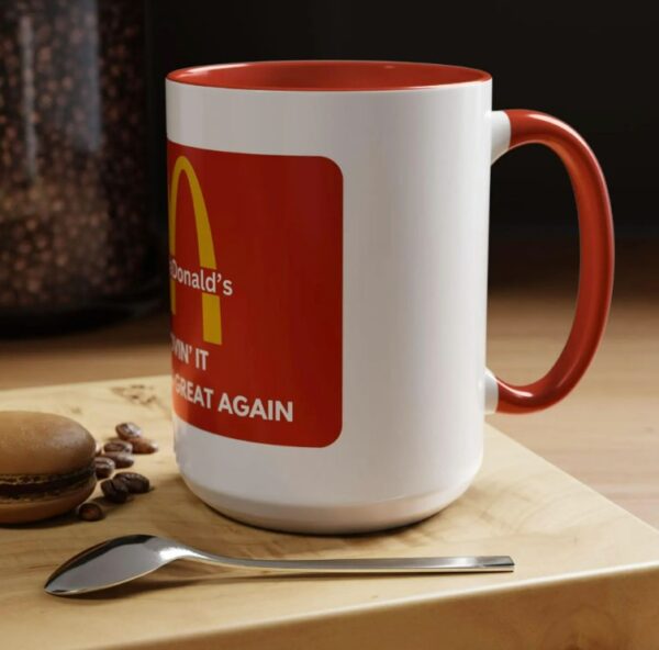 Trump MagaDonald Coffee Or Tea Mug – I’m Lovin’ It – Make Chicken Great Again Mug