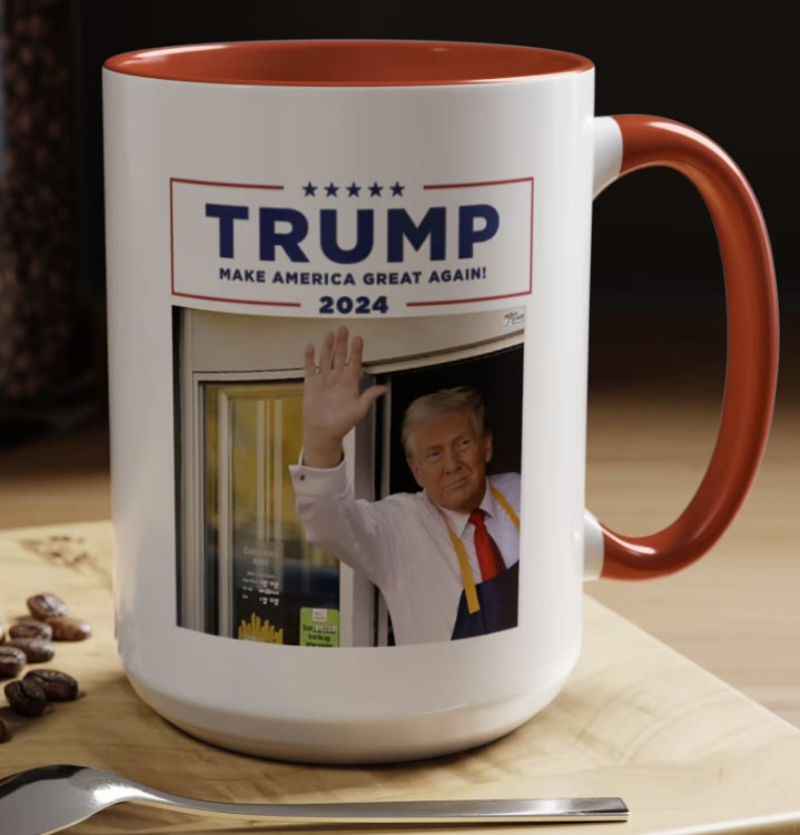 Trump McDonalds Mug, Donald Trump Mug