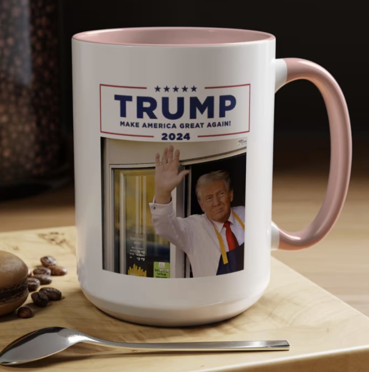 Trump McDonalds Mug, Donald Trump Mug