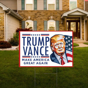 Trump Vance 2024 America Yard Sign, Trump for President Lawn Sign