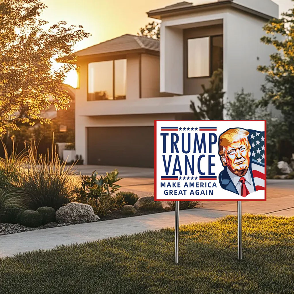 Trump Vance 2024 America Yard Sign, Trump for President Lawn Sign