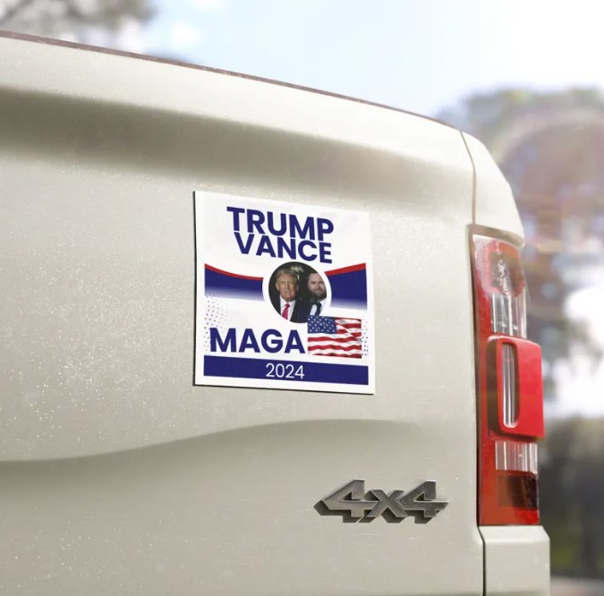 Trump Vance 2024 Car magnet Trump president elections 2024
