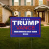 Trump Vance 2024 Make America Great Again Political Yard Lawn Sign With Post