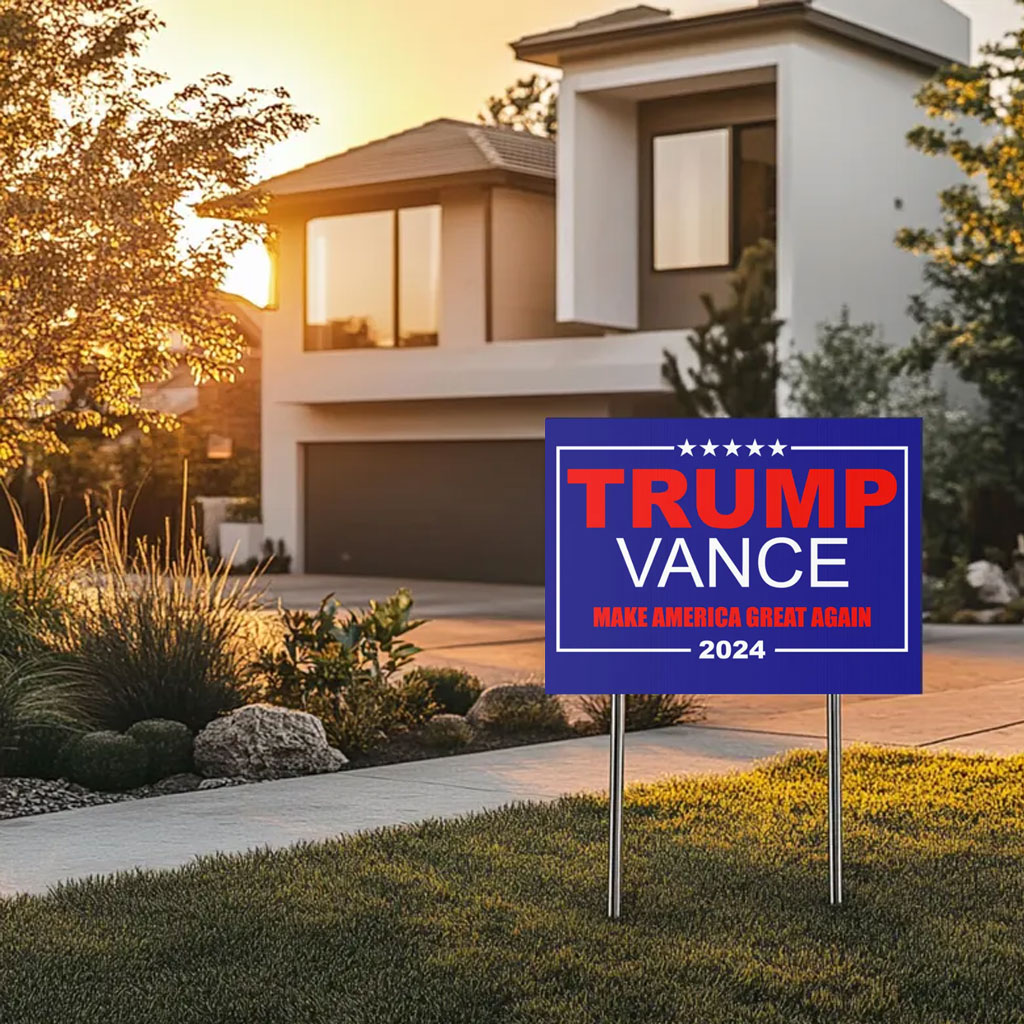 Trump Vance 2024 Make America Great Again Political Yard Sign
