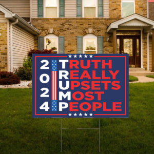 Trump Vance 2024 Make America Great Again Yard Sign with Stakes