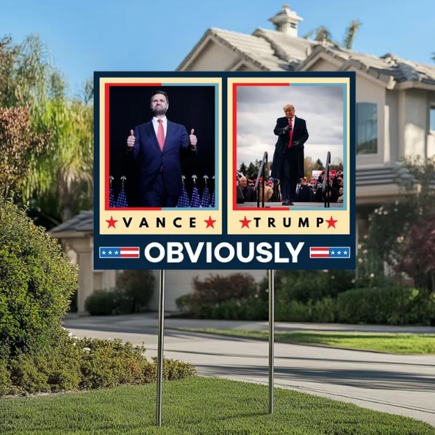 Trump Vance 2024 Yard Sign - Make America Great Again Yard Sign