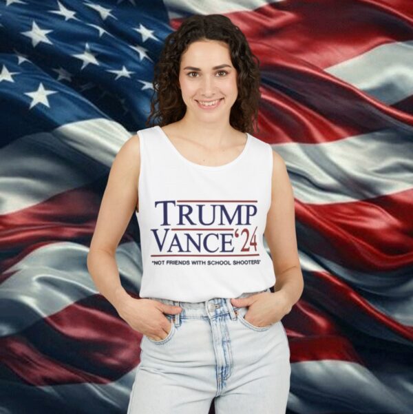 Trump Vance ’24 Not Friends With School Shooters Tank Top