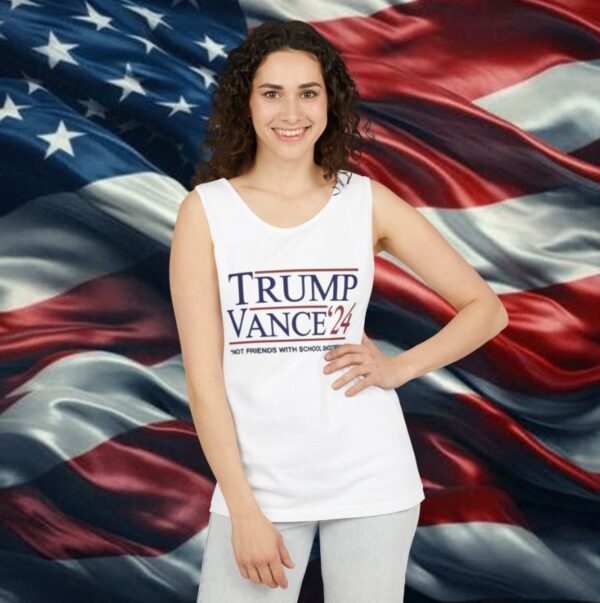 Trump Vance ’24 Not Friends With School Shooters Tank Top