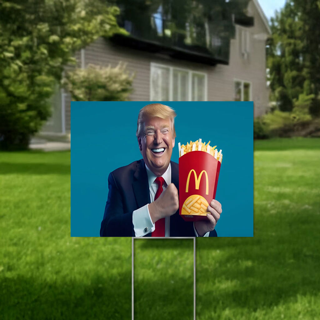 Trump Vance McDonald's Yard Sign