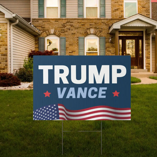 Trump Vance Presidential Election Yard Sign