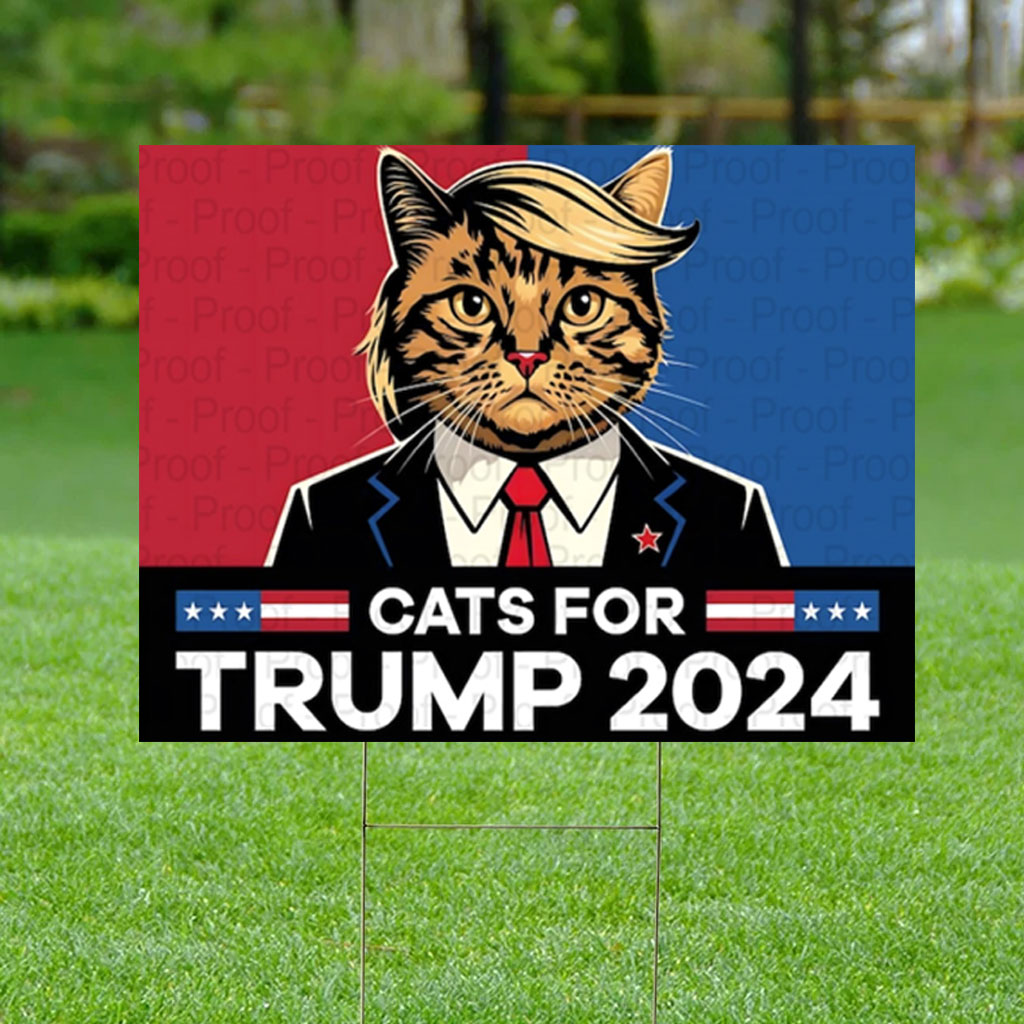 Trump Vance Yard Sign Digital 2024 Election Support Sign
