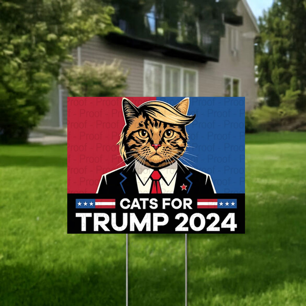 Trump Vance Yard Sign Digital 2024 Election Support Sign
