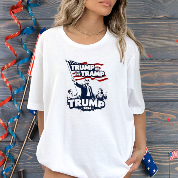 Trump or the Tramp 2024 Vote For Trump Vance Election Humor Shirt