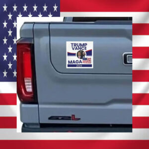 Trump president elections 2024, Colorful car magnet Trump Vance 2024