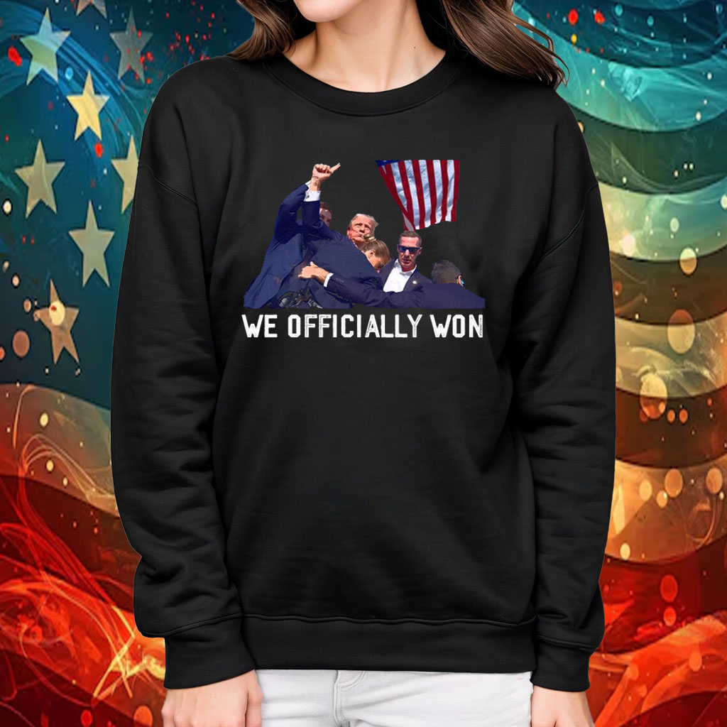 We Officially Won Trump 2024 Shirt