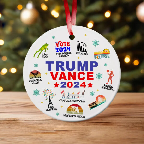 2024 Year in Review Christmas Ornament