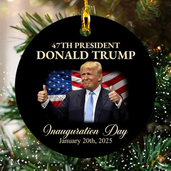 47th President Donald Trump Inauguration Day Ornament