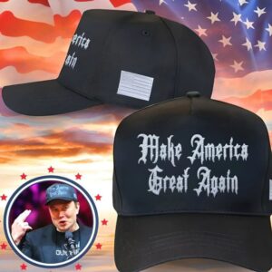 Black Dark Gothic Maga Cap