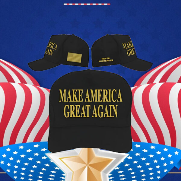 Black Gold Dark MAGA Hat