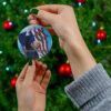 Ceramic Ornament - Trump 2024 FIGHT FIGHT FIGHT