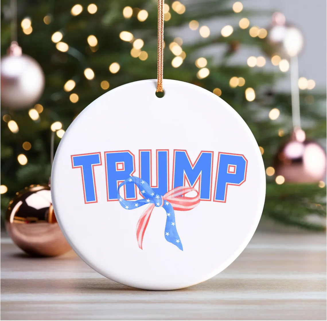 Christmas Tree Decor,Festive Trump,Trump Ornament