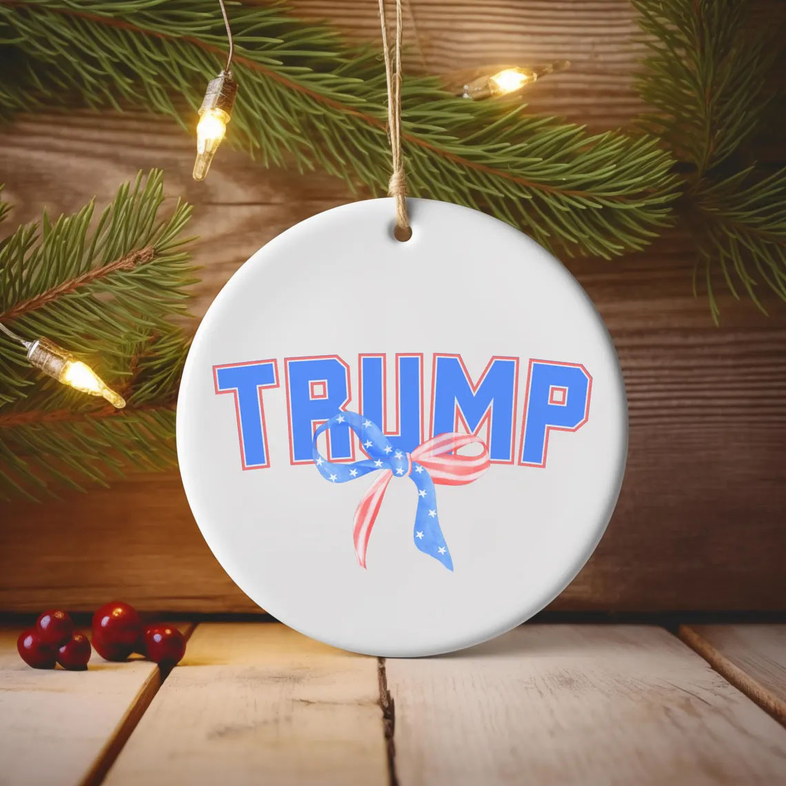 Christmas Tree Decor,Festive Trump,Trump Ornament