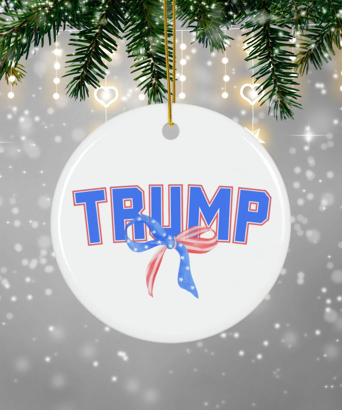 Christmas Tree Decor,Festive Trump,Trump Ornament