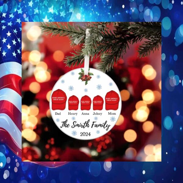 Christmas Trump Family Ornament