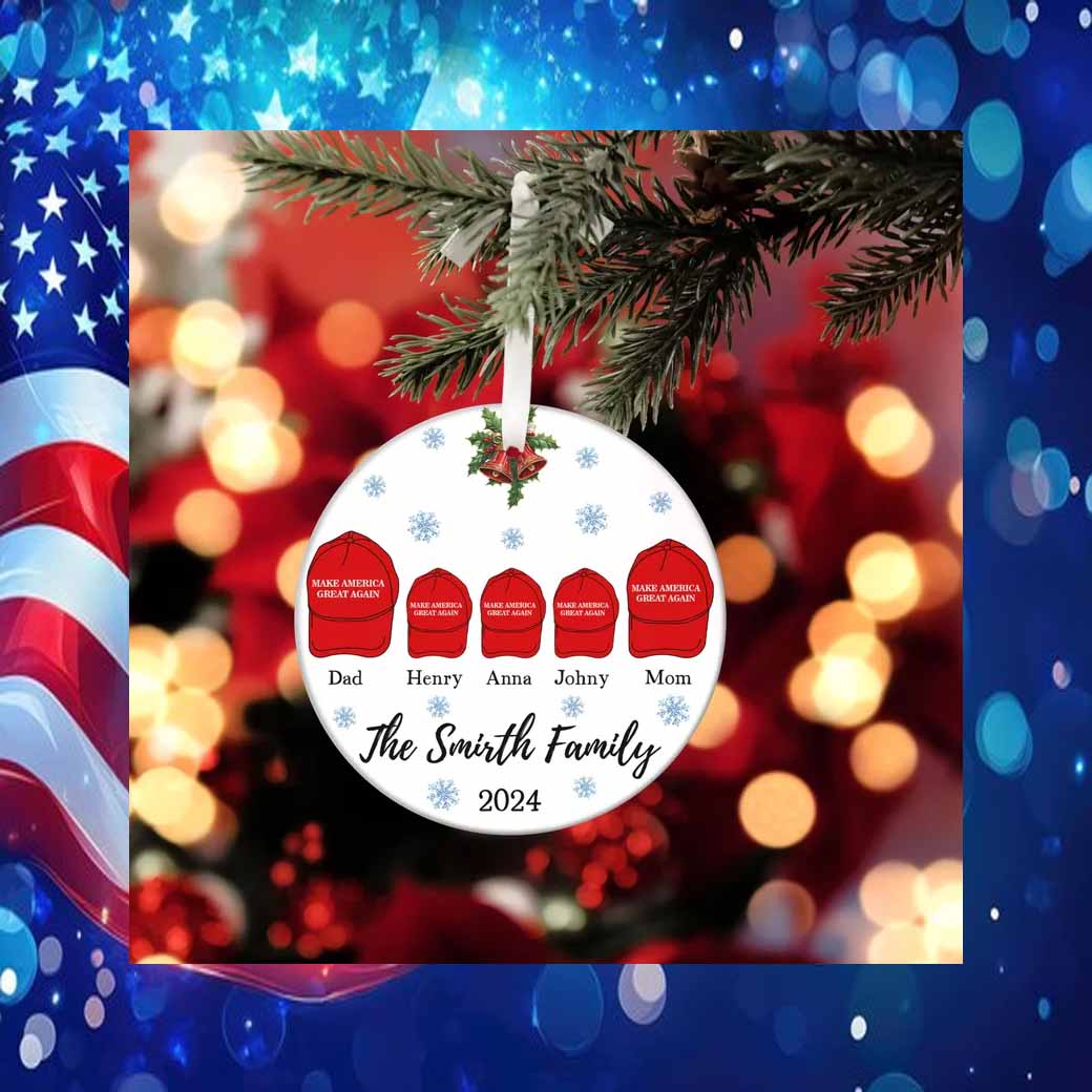 Christmas Trump Family Ornament