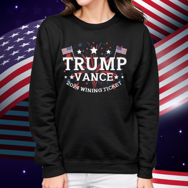 Congratulation Trump Vance 2024 Wining Ticket Shirt