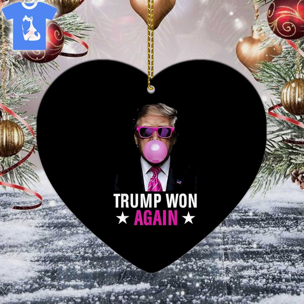 Congratulations Trump Won Again 2024 Election Vote President 47th American Ornament