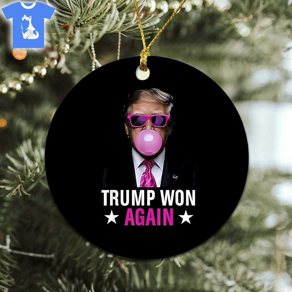Congratulations Trump Won Again 2024 Election Vote President 47th American Ornament