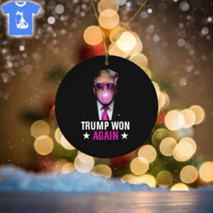Congratulations Trump Won Again 2024 Election Vote President 47th American Ornament