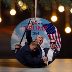 Donald Trump 2024 Ceramic Ornament