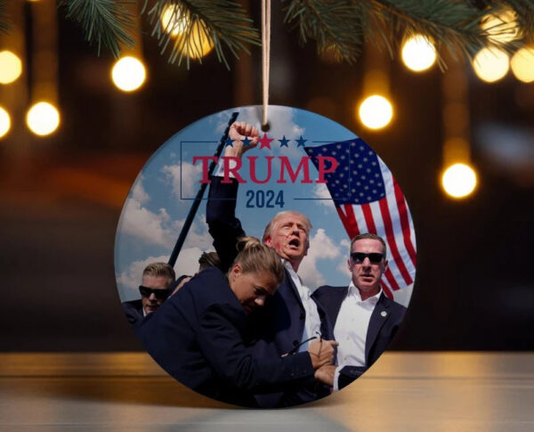 Donald Trump 2024 Ceramic Ornament