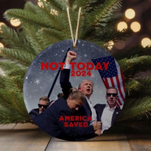 Donald Trump 2024 Ceramic Ornament Holiday Gift