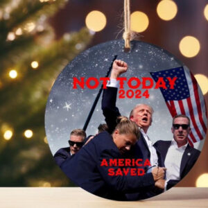 Donald Trump 2024 Ceramic Ornament Holiday Gift